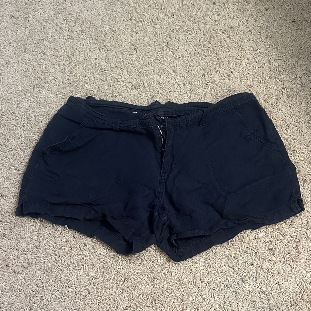 Calvin Klein Jeans Women's Navy High Waist Shorts